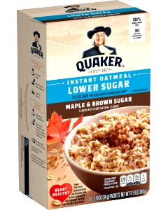 1 pouch (33 g) Lower Sugar Maple Brown Sugar Instant Oatmeal
