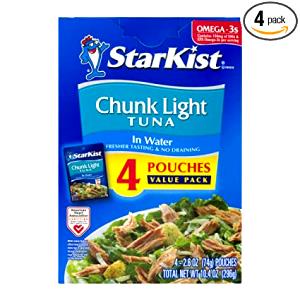 1 pouch (71 g) Chunk Light Tuna in Spring Water