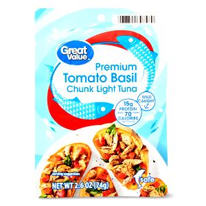 1 pouch (74 g) Tomato Basil Chunk Light Tuna