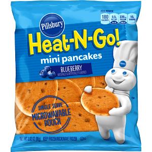 1 pouch (80 g) Mini Pancakes - Blueberry