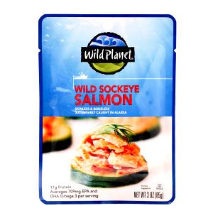 1 pouch (85 g) Wild Alaskan Sockeye Salmon (Pouch)
