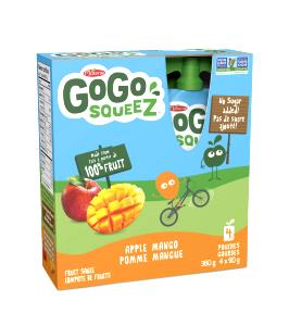 1 pouch (90 g) Apple Mango Squeezable Fruit