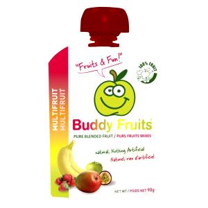 1 pouch (90 g) Apple Multi-Fruit Squeezable Fruit Blend