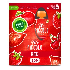 1 pouch (90 g) Organic Fruit & Vegetable Pouches Apple Strawberry Yellow Carrot