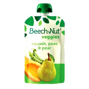 1 pouch (99 g) Squash & Sweet Peas