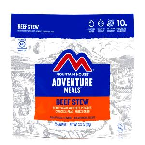 1 Pouch Beef Stew Entree, Freeze Dried