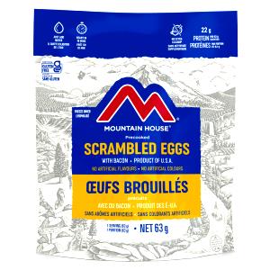 1 Pouch Eggs, Precooked W/Bacon, Freeze Dried