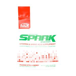 1 Pouch Energy Drink Mix, Spark, Mango Strawberry