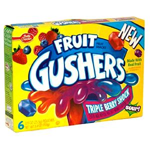 1 Pouch Fruit Gushers, Flavor Shock