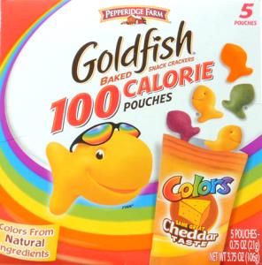 1 Pouch Goldfish Cracker, Colors, 100 Calorie Pouch