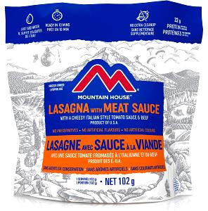 1 Pouch Lasagna Entree, Freeze Dried
