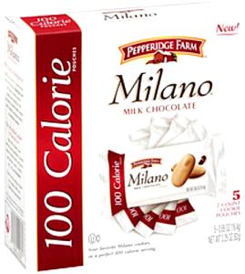 1 pouch Milano Cookies - Milk Chocolate (100 Calorie Pouch)