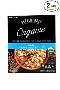 1 pouch Organic Raw Pure & Simple Multigrain Hot Cereal with Flax - Pomegranate