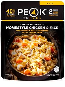 1 Pouch Rice & Chicken Entree, Freeze Dried