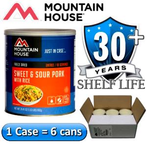 1 Pouch Sweet & Sour Pork W/Rice Entree, Freeze Dried