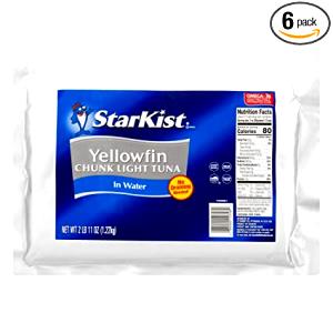 1 pouch Yellowfin Light Tuna