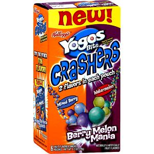 1 Pouch Yogos Bits Crashers, Berry Melon Mania