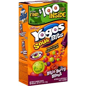 1 Pouch Yogos Sour Bits, Bitin
