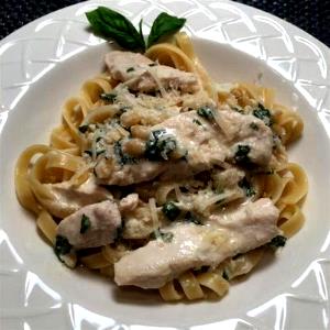 1 pouched meal (344 g) Creamy Pesto Chicken