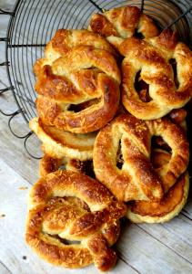1 Pretzel Asiago Cheese Bagel Pretzel