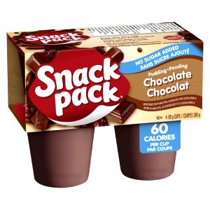 1 pudding cup (99 g) Chocolate Pudding Snack Pack - No Sugar Added