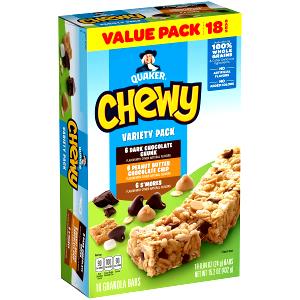 1 Quaker Oats Bar Coated with Non-Chocolate Coating Granola Bar