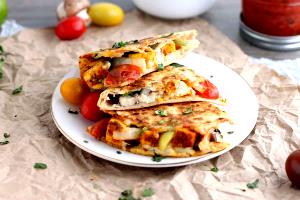 1 Quesadilla Cajun Smoked Tofu Quesadilla