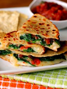 1 quesadilla Spinach & Goat Cheese Quesadilla