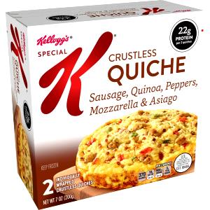 1 quiche (100 g) Special K Crustless Quiche Sausage & Peppers
