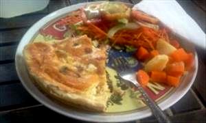 1 Quiche (8" Dia) Quiche with Meat, Poultry or Fish