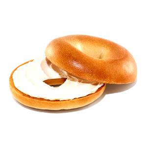 1 Regular Bagel with Cream Cheese