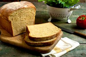 1 Regular Slice (3-3/4" X 5" X 1/2") Toasted 100% Whole Wheat Bread (Home Recipe or Bakery)