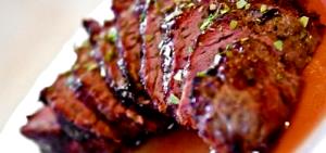 1 Roast Beef Tip Round (Lean Only, Trimmed to 0" Fat, Cooked, Roasted)