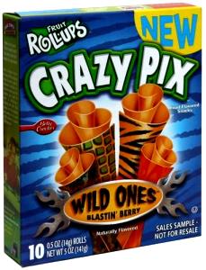 1 roll (14 g) Fruit Roll-Ups - Crazy Pix Wild Ones Blastin