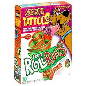 1 roll (14 g) Fruit Roll-Ups - Strawberry Kiwi Kick