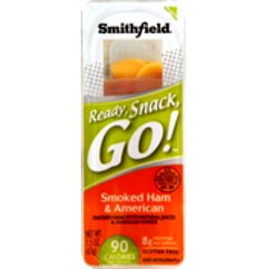 1 roll (1.5 oz) Ready, Snack, Go! Smoked Ham & American