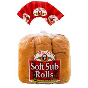 1 roll (3 oz) Soft Sub Rolls