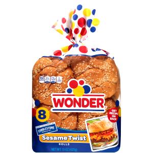 1 roll (53 g) Sesame Twist Hamburger Rolls