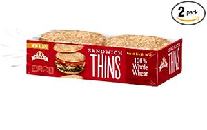 1 roll (57 g) 100% Whole Wheat Sandwich Thins