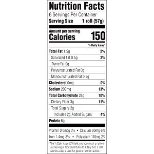 1 roll (57 g) Honey Wheat Sandwich Thins