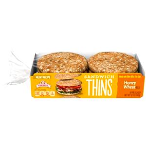1 roll (57 g) Sandwich Thins - Honey Wheat