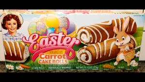 1 roll (62 g) Easter Carrot Cake Rolls