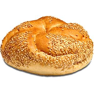 1 roll (64 g) Kaiser Sesame Rolls