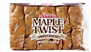 1 roll (76 g) Maple Twist Sweet Rolls