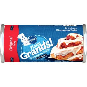 1 roll (99 g) Grands! Flaky Supreme Cinnamon Rolls with Icing