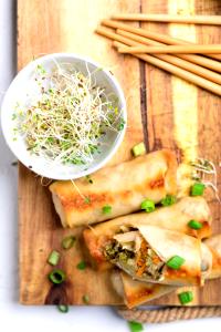 1 Roll Chicken-Free Egg Rolls, Vegan