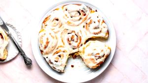 1 Roll Coffee Roll, Vanilla Frosted