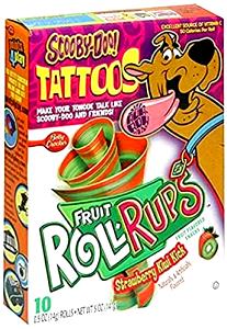 1 Roll Fruit Roll-Ups, Strawberry Kiwi Kick