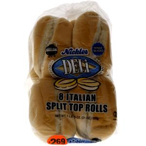 1 roll Italian Split Top Buns