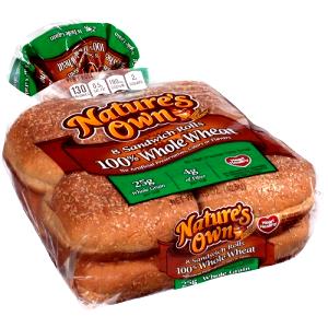 1 roll Natural Wheat Sandwich Rolls